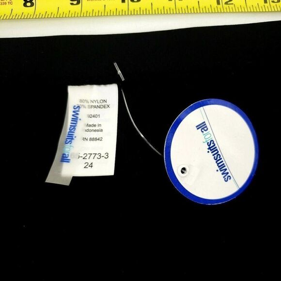 Swimsuits For All Swimsuit Bottom Solid Black - Picture 3 of 11